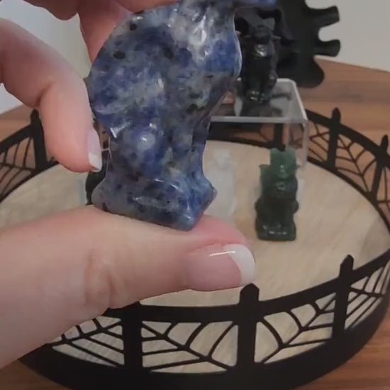 Mini Crystal Griffin Carvings | Fantasy Stone Gargoyle Mythical Creatures for tabletop games, Medieval Castle Displays, and Romantasy Lovers