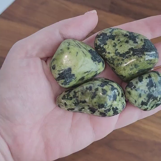 Nephrite Jade Tumbles | Large | Brazil | Lucky Girl Syndrome Crystal Confetti Add On | Green Crystals | High Quality | Intuitively Chosen