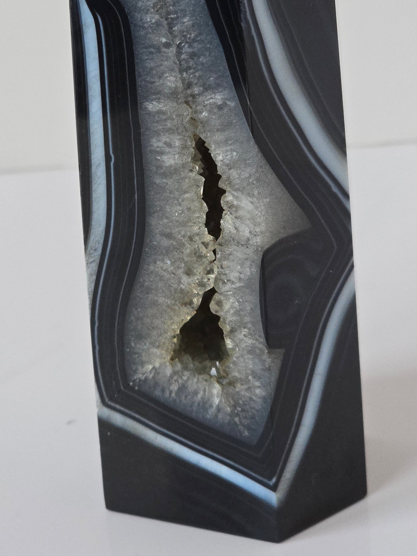 Black Banded Agate Tower - C