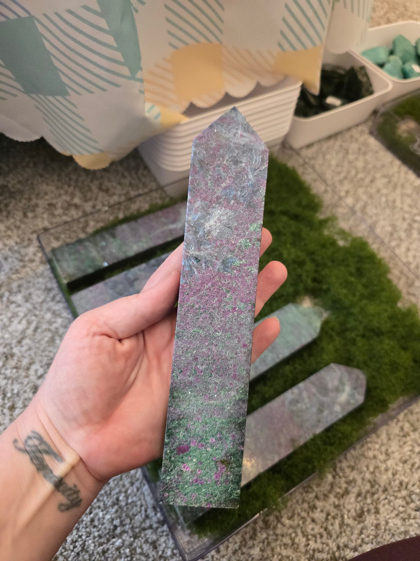Rare Ruby Kyanite, Fuschite, Zoisite Tower "A"