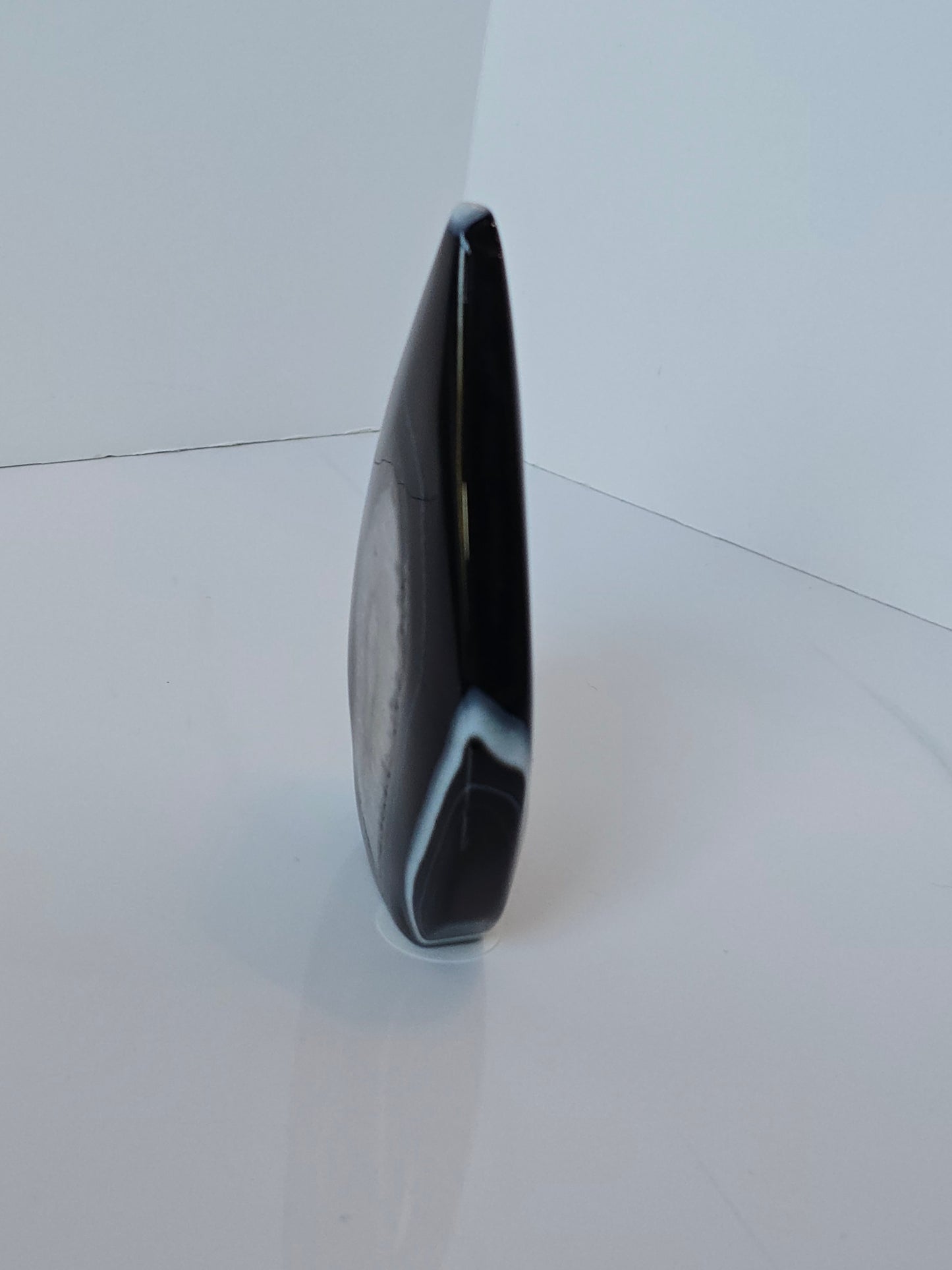 Black Banded Agate Teardrop - D