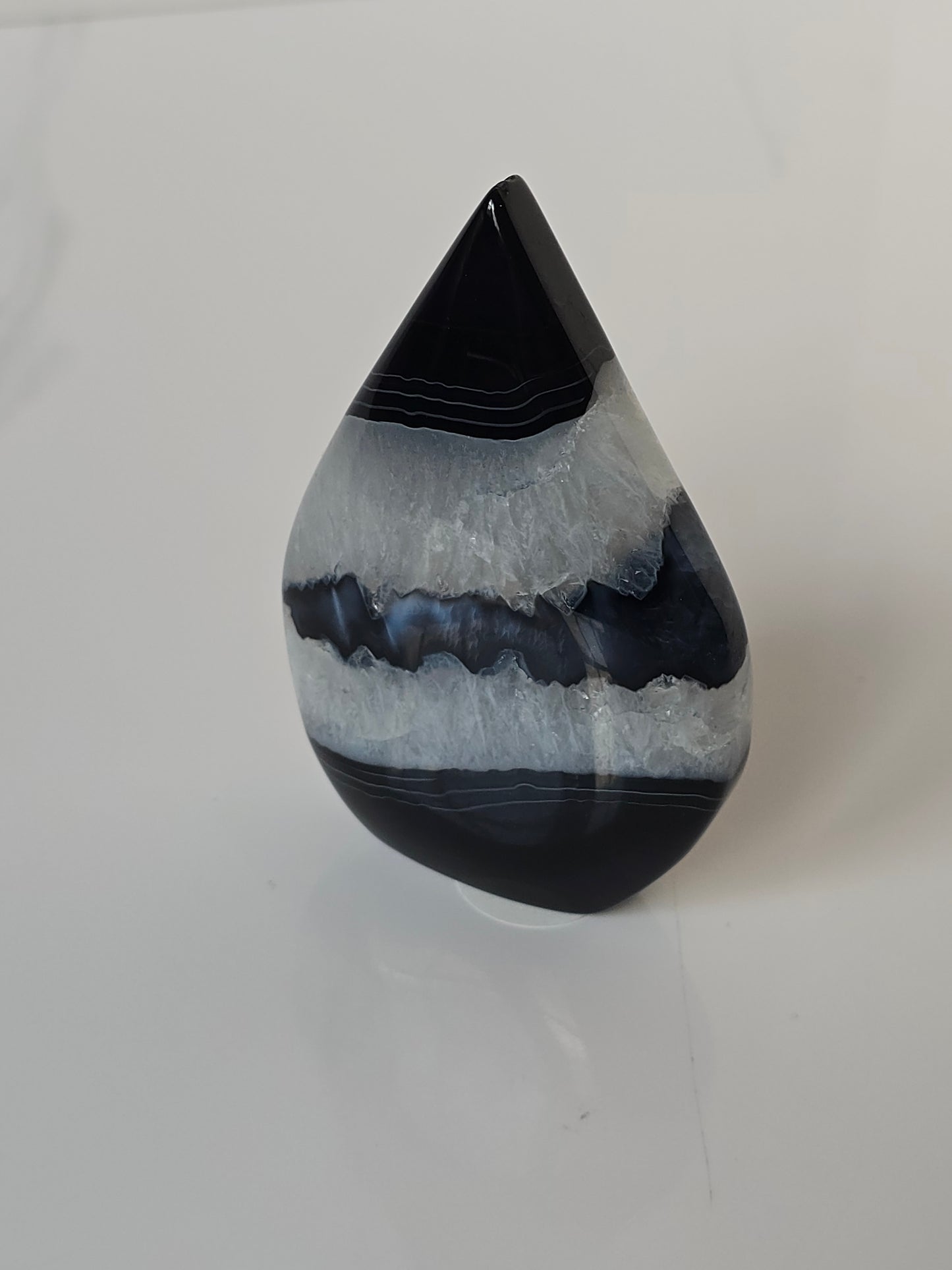 Black Banded Agate Teardrop - G