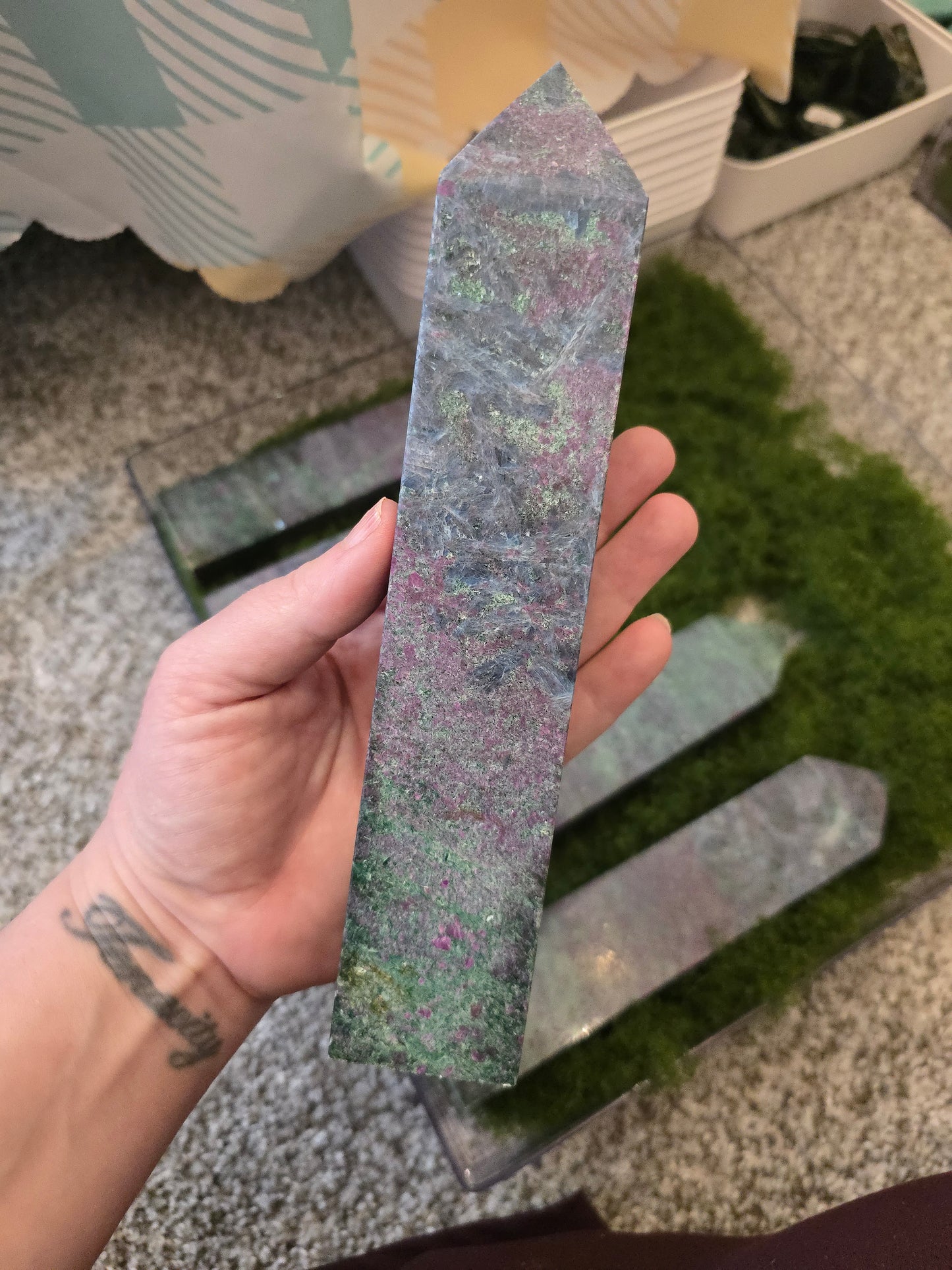 Rare Ruby Kyanite, Fuschite, Zoisite Tower "A"