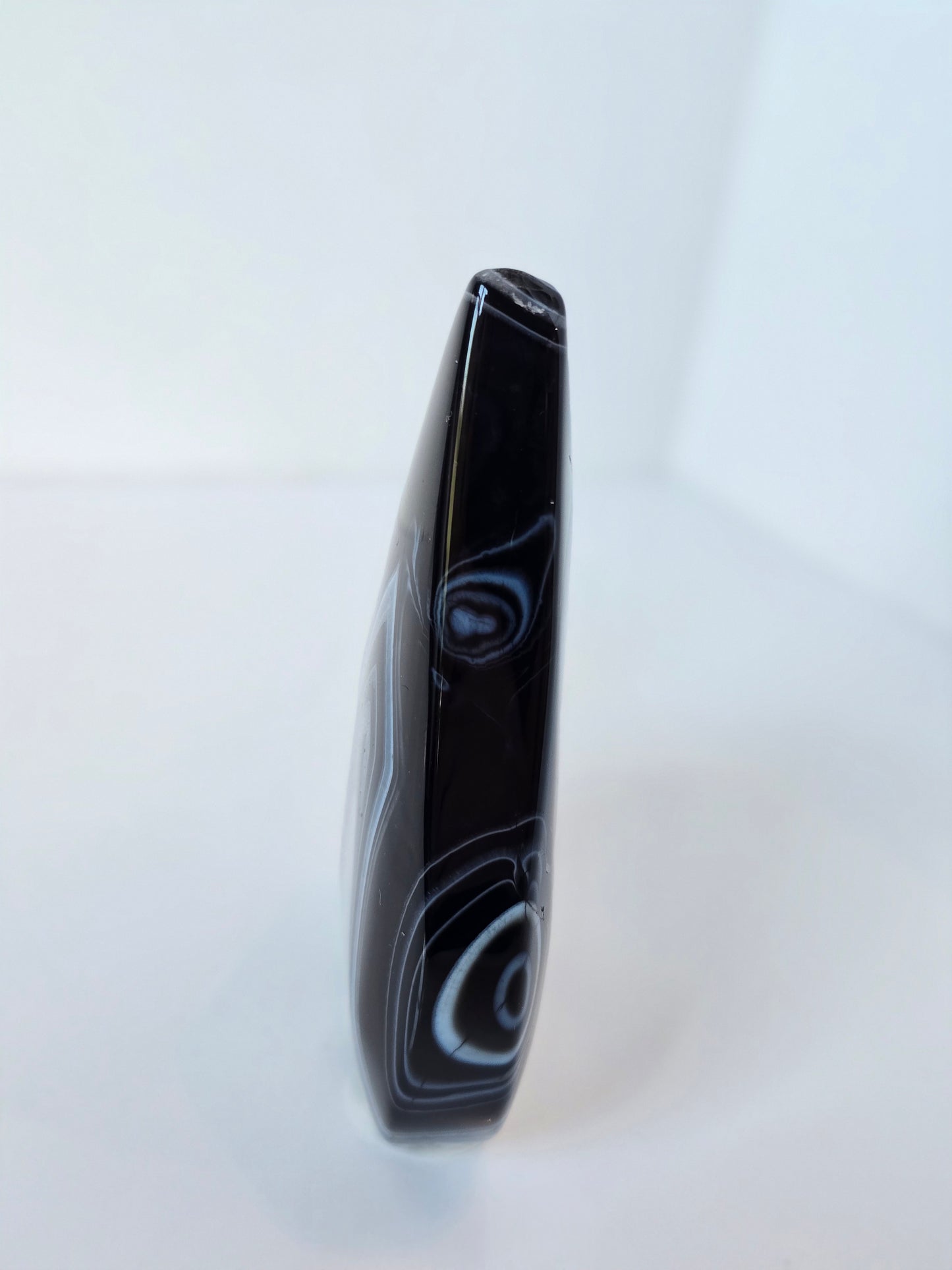 Black Banded Agate Teardrop - C