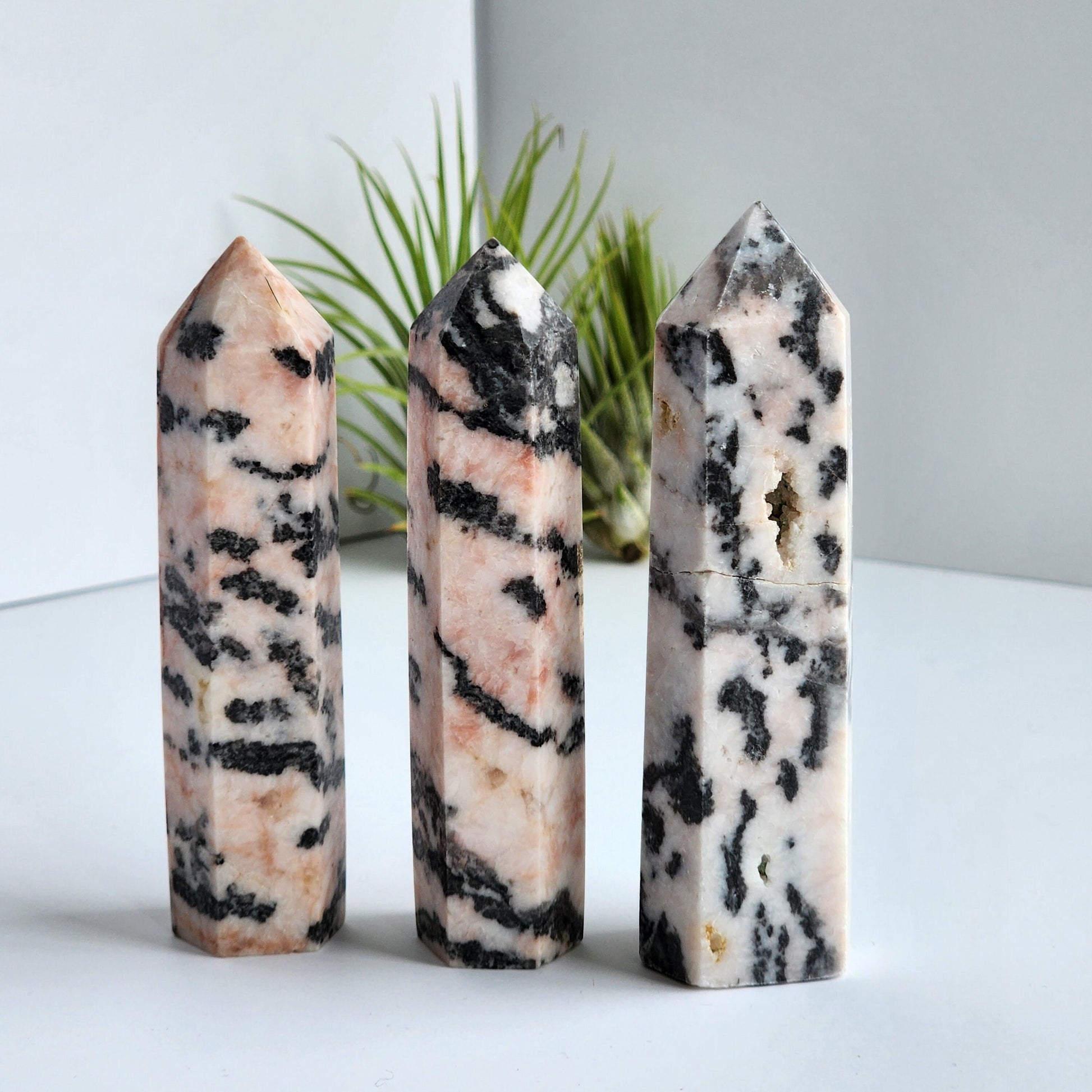 Pink Zebra Stripe Towers | Pink Zebra Jasper Point | Choose Your Own Point!