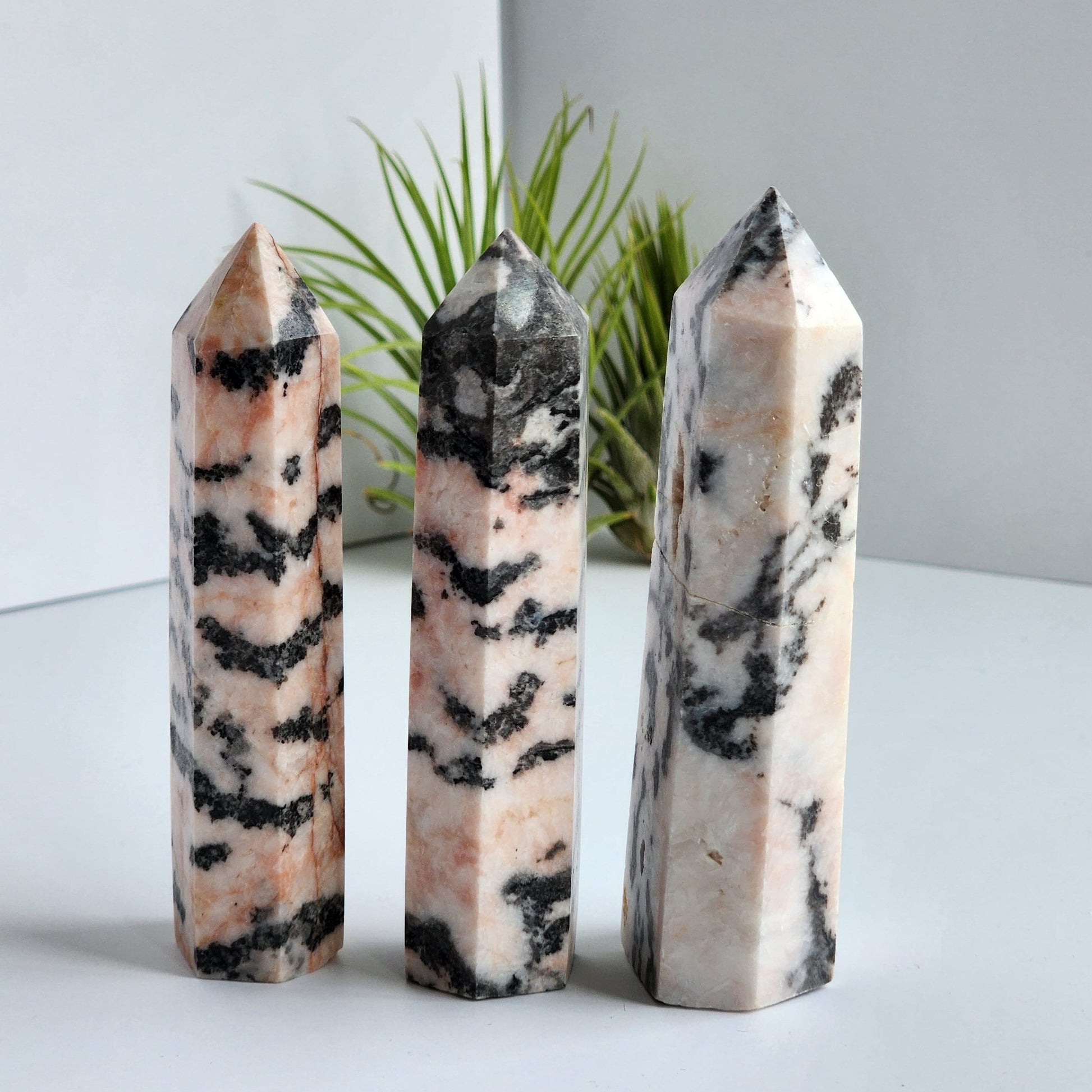 Pink Zebra Stripe Towers | Pink Zebra Jasper Point | Choose Your Own Point!