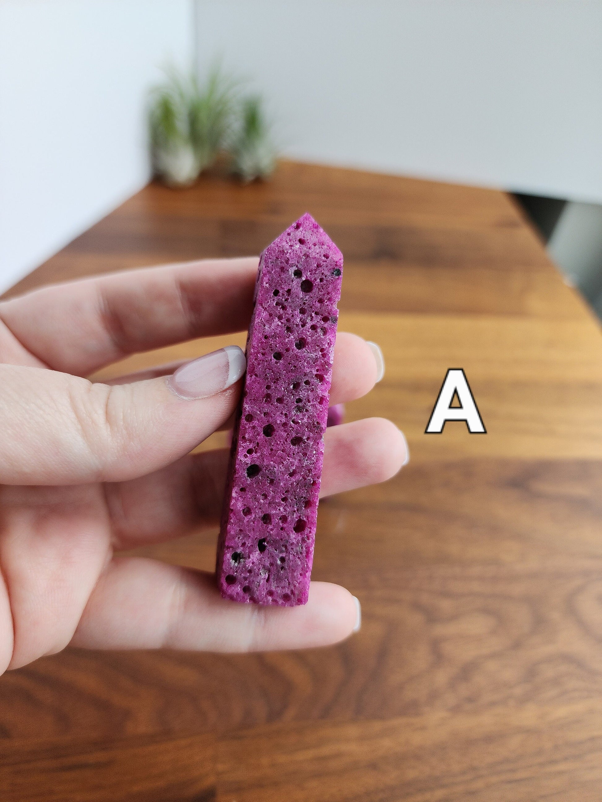 Honeycomb Ruby Points | 2.5 - 3 " Purple Towers | Magenta Crystals | Choose Your Crystal!