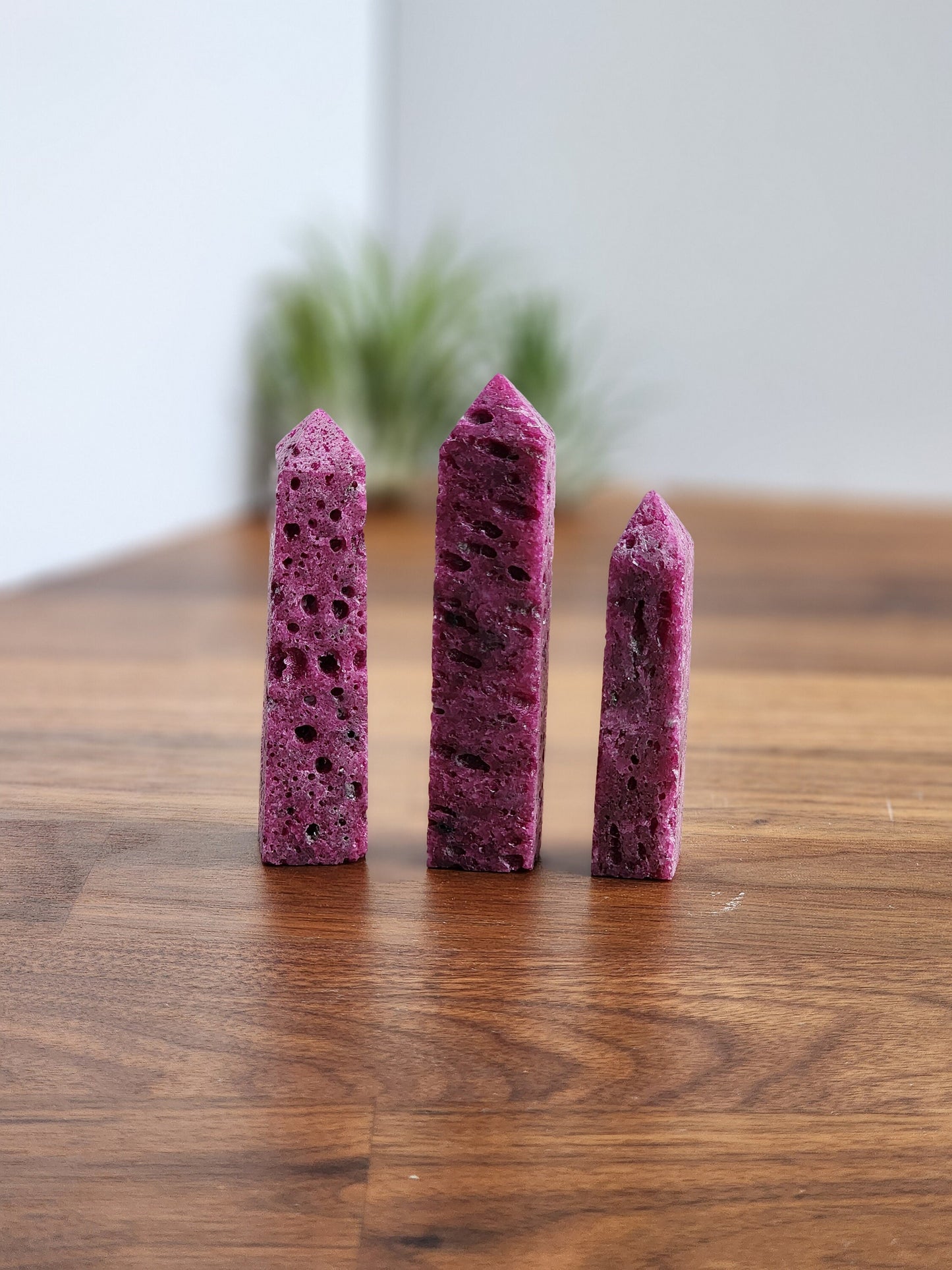 Honeycomb Ruby Points | 2.5 - 3 " Purple Towers | Magenta Crystals | Choose Your Crystal!