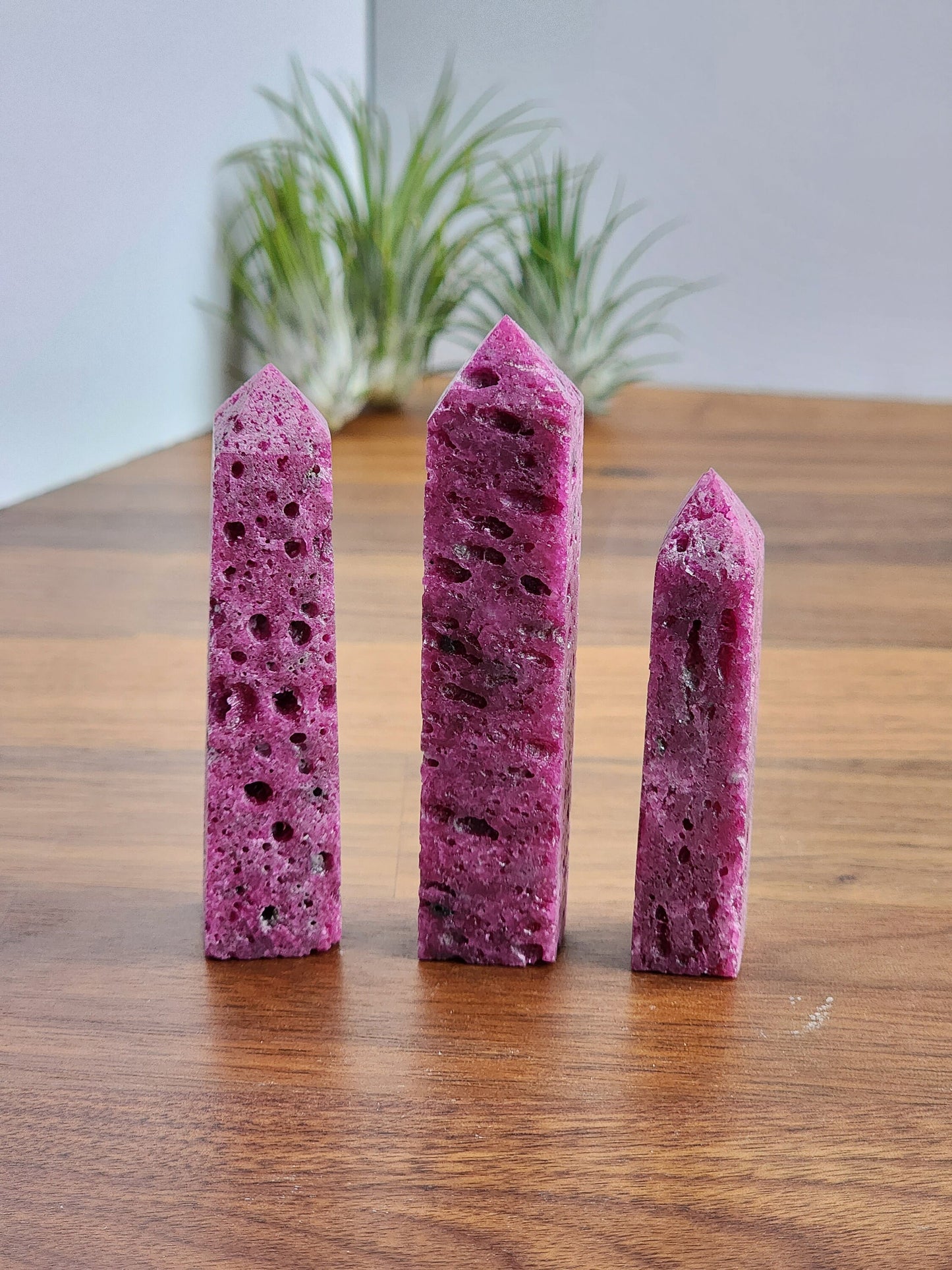 Honeycomb Ruby Points | 2.5 - 3 " Purple Towers | Magenta Crystals | Choose Your Crystal!