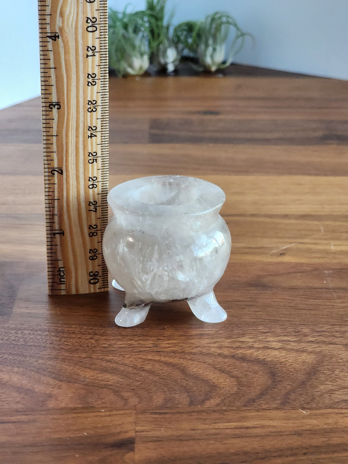 Crystal Cauldron | Clear Quartz | Spooky Season Crystals | Witchy Vibes Decor | Halloween Decorations | Witch's Altar Display