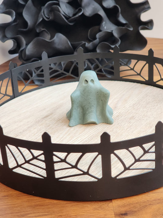 Ghost Crystal | Green Jade | Halloween | Spooky Season Crystals | Cute 3D Carving | Witchy Vibes | Only One Available