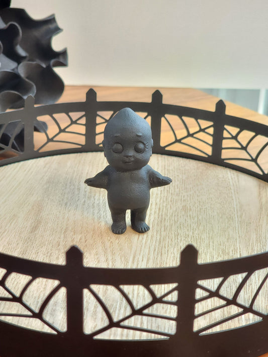 Obsidian Kewpie Doll | Creepie Baby Crystal | I don't know what this is but Happy Halloween! | One Available