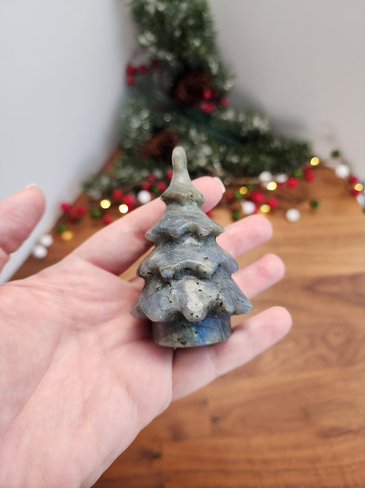 Beautiful Labradorite Christmas Tree | Large | Christmas Crystals | Winter Solstice | Northern Lights | Aurora Borealis | Intuitively Chosen
