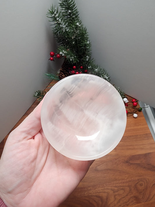 White Onyx Bowl